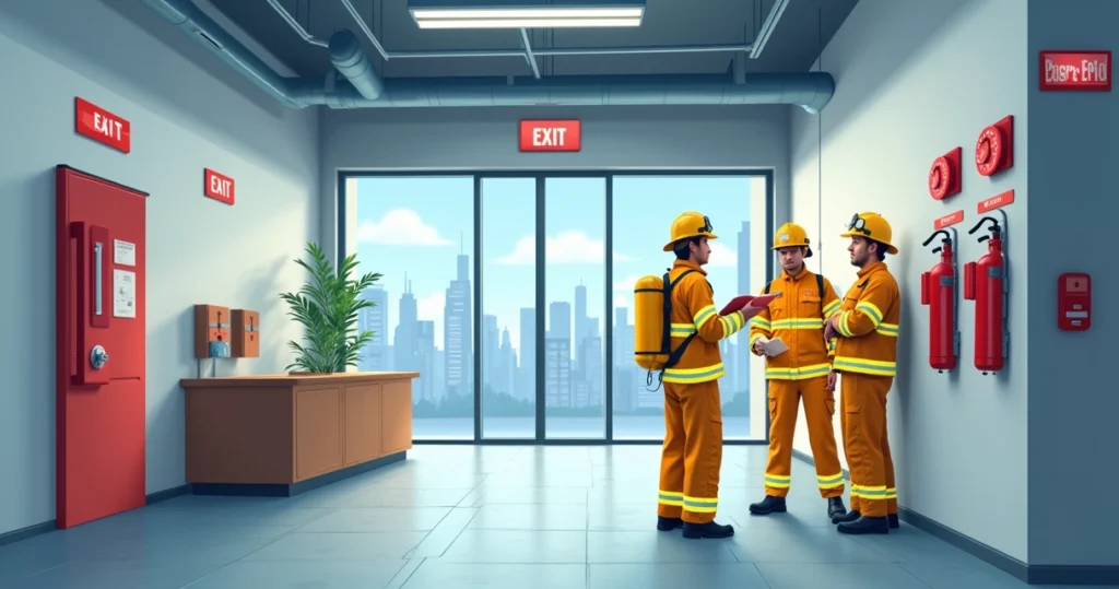 Vistoria do corpo de bombeiros em edifício para obtenção do AVCB