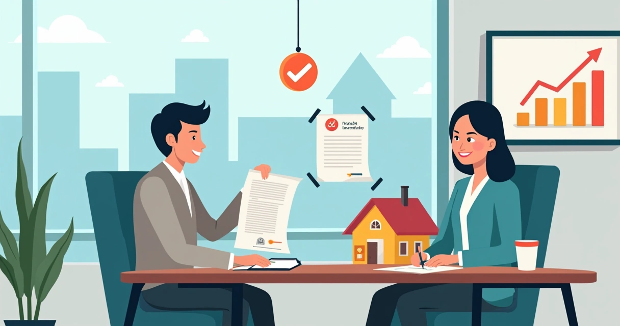 Assinatura de contrato de financiamento em frente a casa já financiada