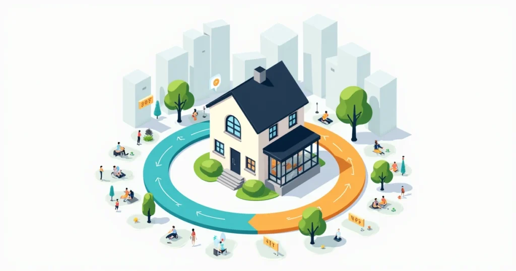 Linha do tempo de posse pacífica representada em imóvel urbano