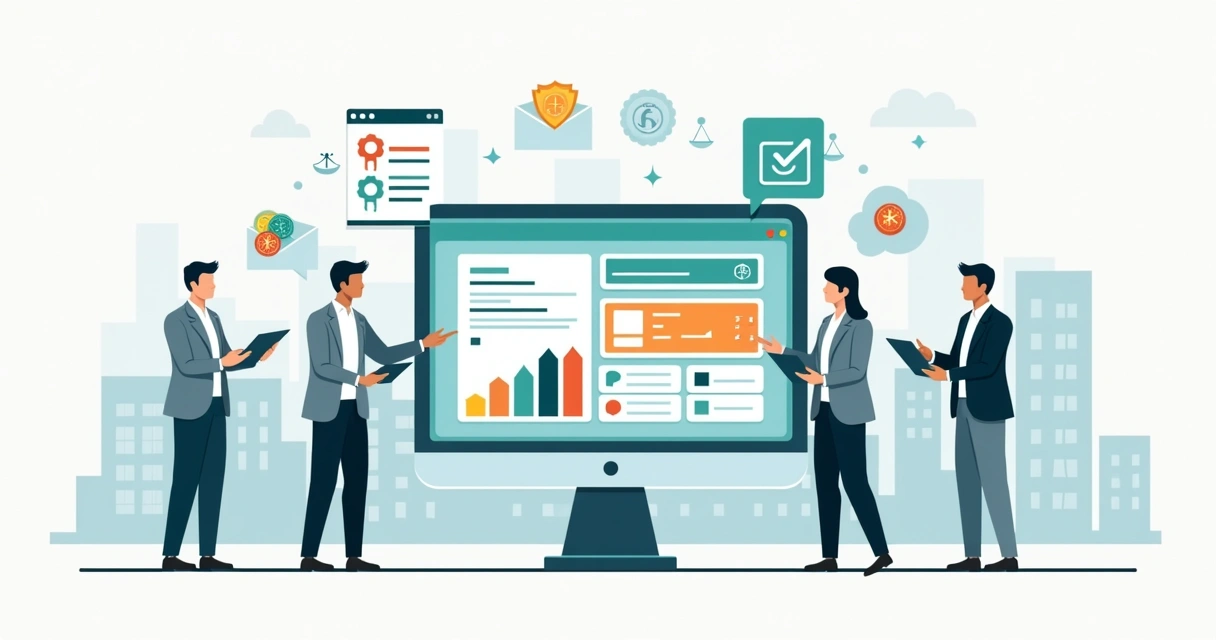 Painel digital integrando regularização, contratos e gestão financeira de imóveis