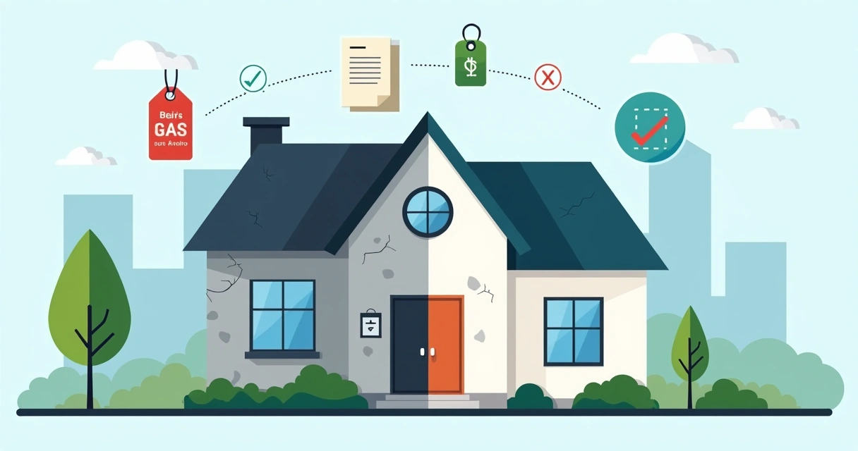 Casa moderna dividida entre parte regularizada e parte desvalorizada